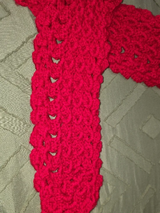 Bright Red Knit Beanie and Scarf Set - Women's Winter Accessories - Picture 4 of 7